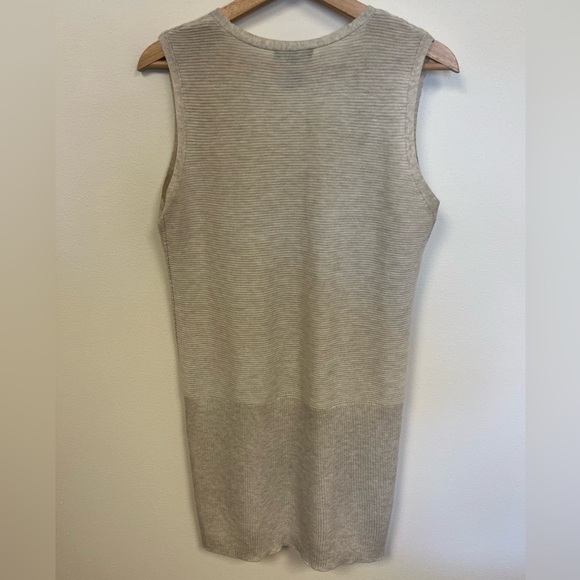 White House Black Market Gray Sleeveless Knit Tank Dress - Picture 11 of 11